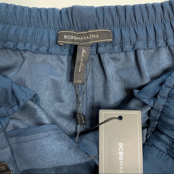 NWT BCBG Omari Faux Suede Pants in Carbon - Picture 2 of 8